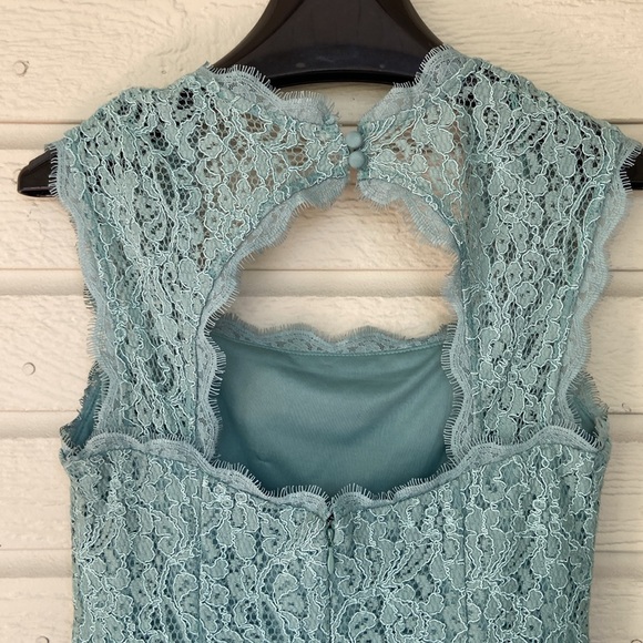 Adrianna Papell lace bridesmaid wedding guest dress size 6 small light blue - Picture 7 of 15